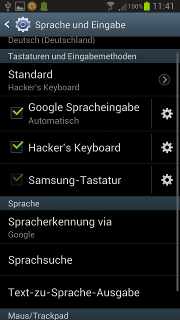 Samsung Galaxy S III - Startbildschirm - Menütaste - Seite 2 - Sprache und Eingabe