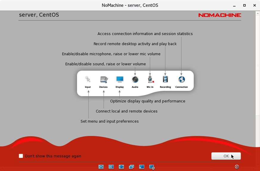 nomachine-centos_8-start-continue-connect-ok-yes-login-ok-ok.png