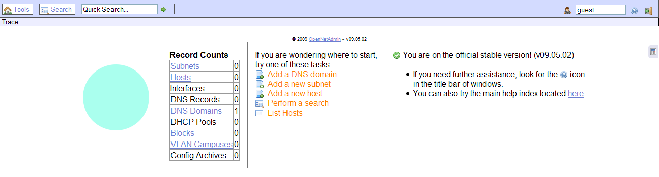 opennetadmin_startpage.png
