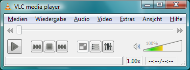VLC media player - Hauptbildschirm