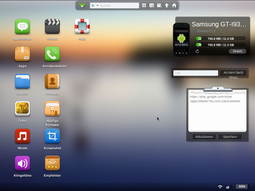 App - Airdroid - Gerät - Desktop