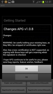 App - APG - Changes