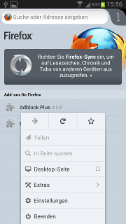 App - Firefox - Einstellungen