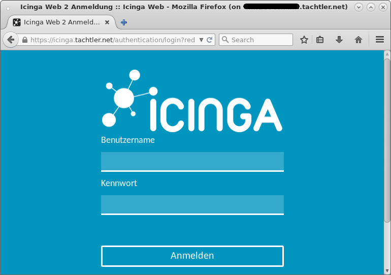 Icinga Web 2 - Anmeldung