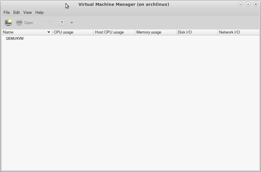 ArchLinux - virt-manager - angepasstes Aussehen