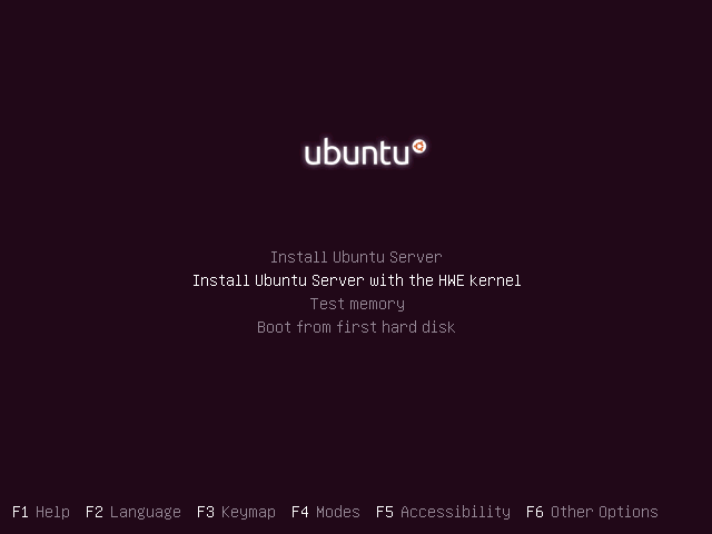 Ubuntu Server LTS 20.04 LTS - DVD - Installationsmethode