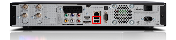 VU+ (VU Plus) Duo² - Rückansicht - USB-Ports